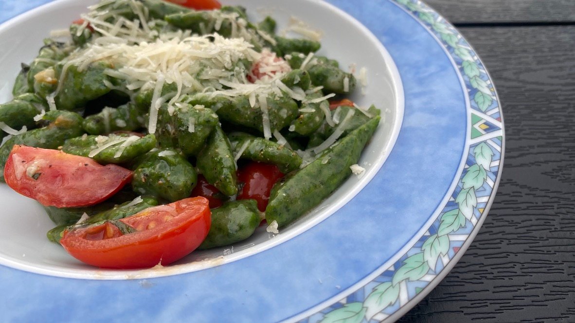 Spinazie pasta met salie boter