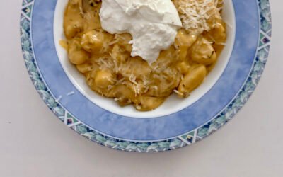 Gnocchi met salieboter, pompoen en champignons
